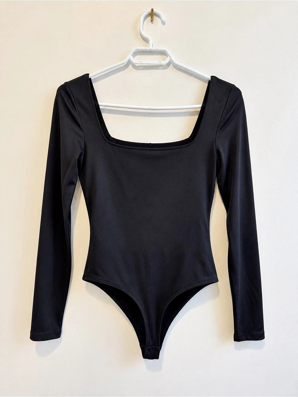 Babaton Contour Squareneck Longsleeve Bodysuit Black Medium